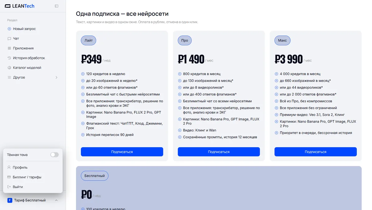 Оплата Playground AI картой РФ